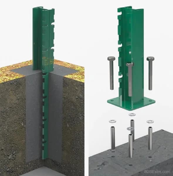 Fransız Tipi Çit Direği
