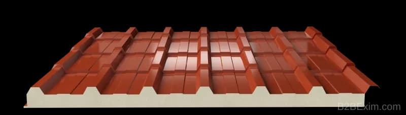 Kiremit Desenli Çatı Paneli