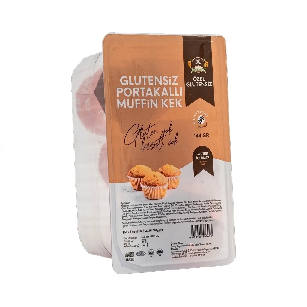 Glutensiz Portakallı Muffin Kek
