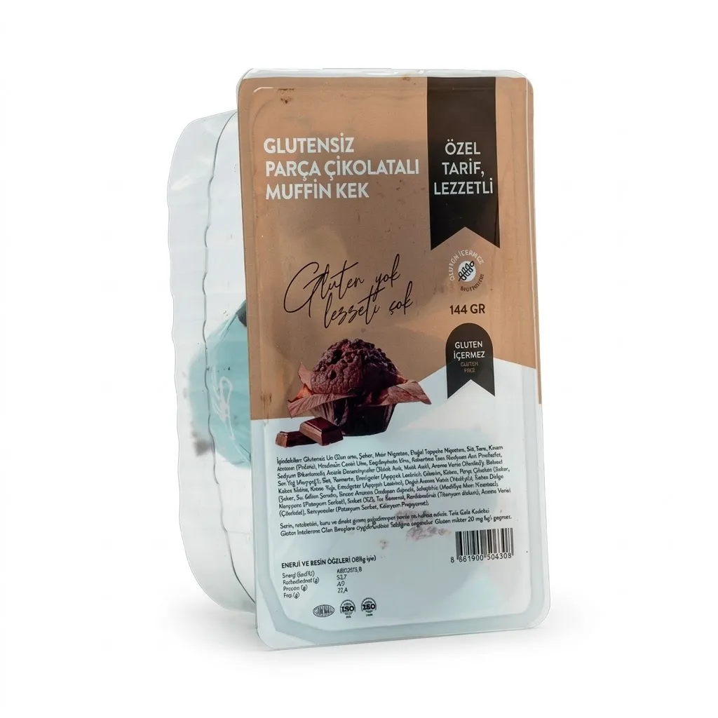 Glutensiz Parça Çikolatalı Muffin Kek