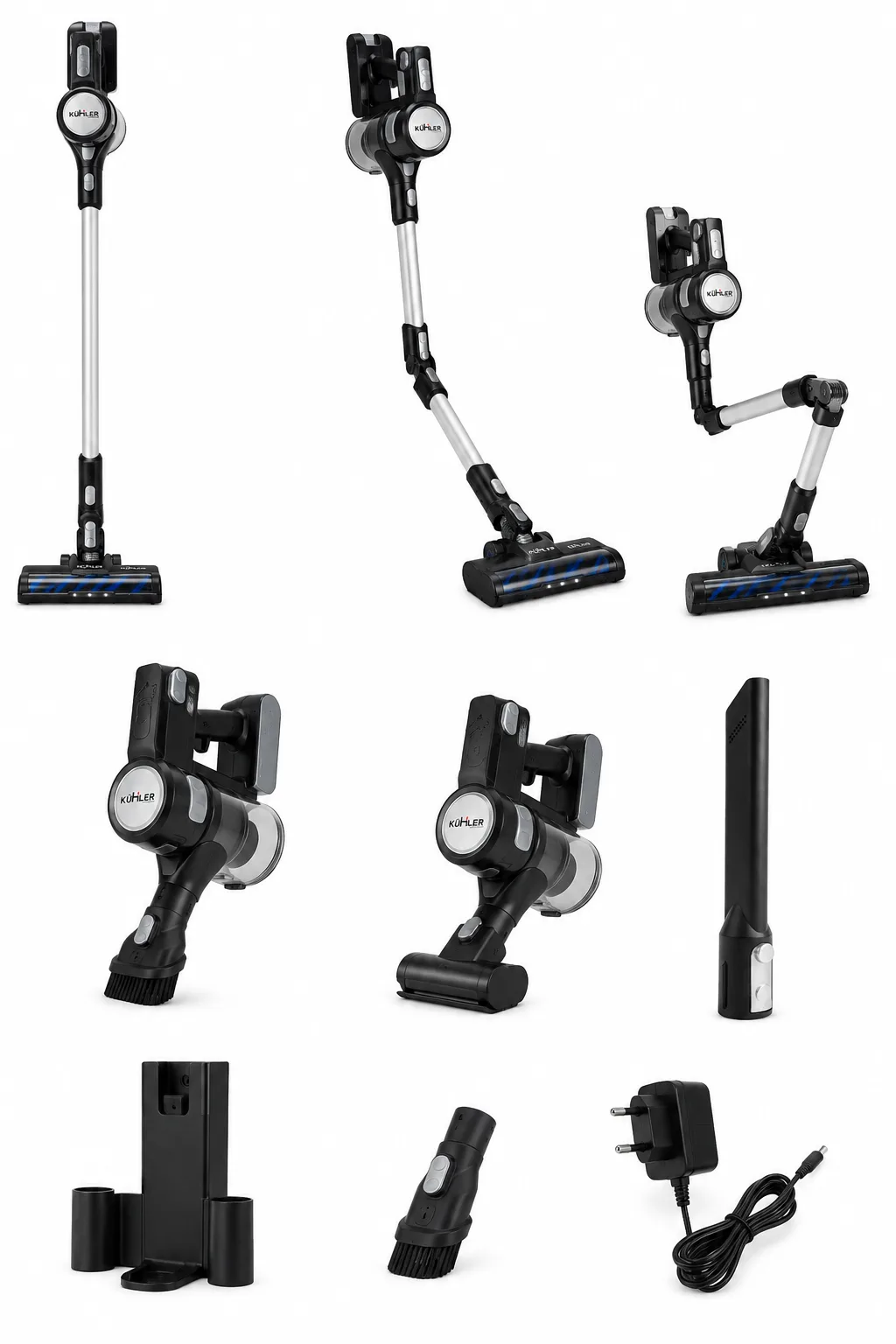 Cordless Turbo Brush Foldable Flexible Hose Technology Upright Rechargeable Vacuum Cleaner thumbnail 5