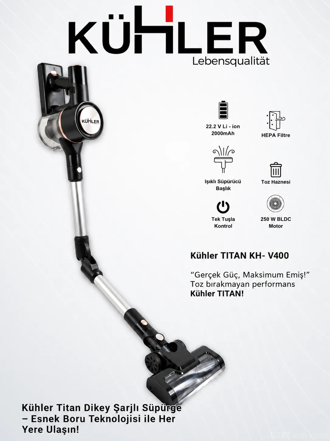 Vertical Cordless Rechargeable Vacuum Cleaner thumbnail 2