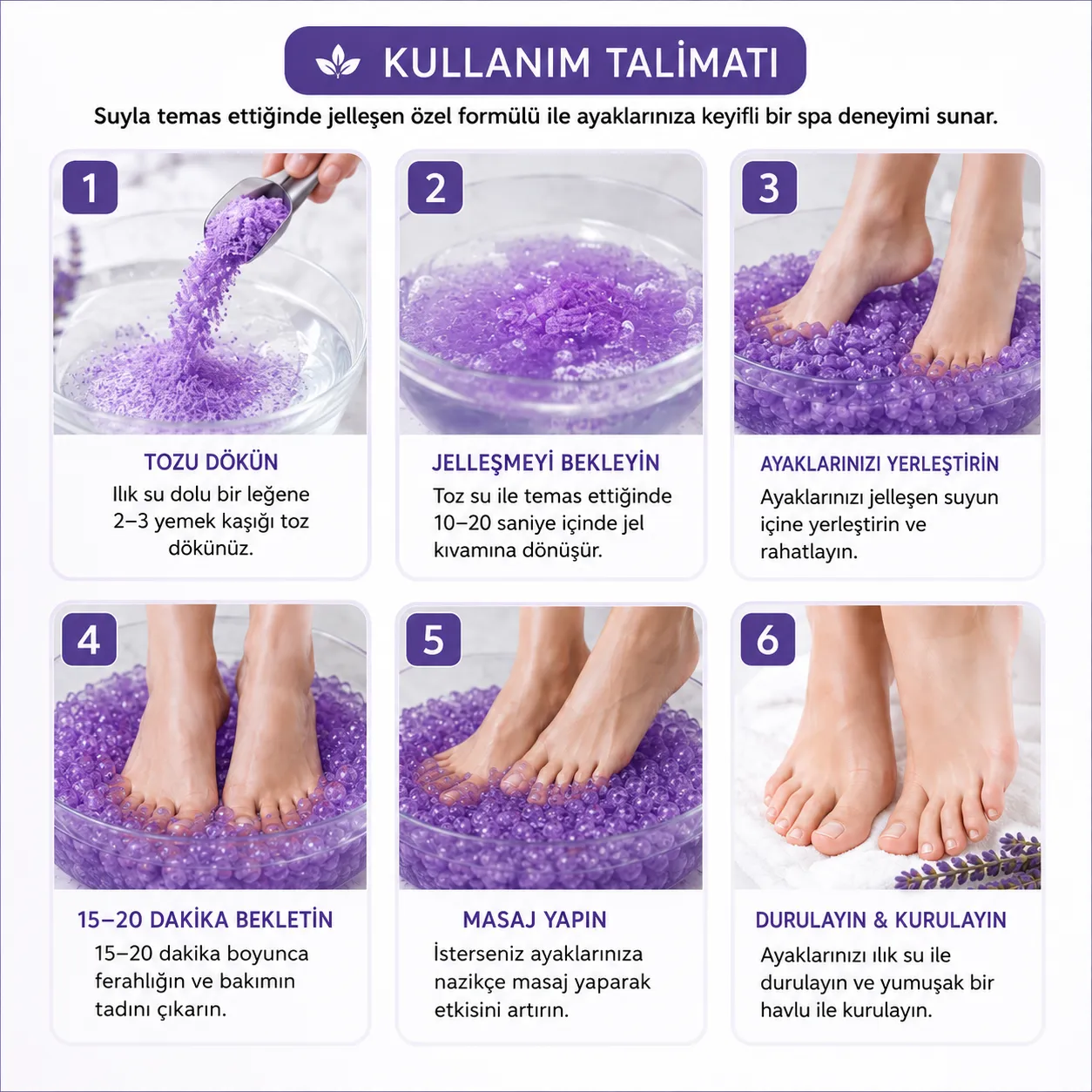 Water-Activated Foot Spa Powder thumbnail 2
